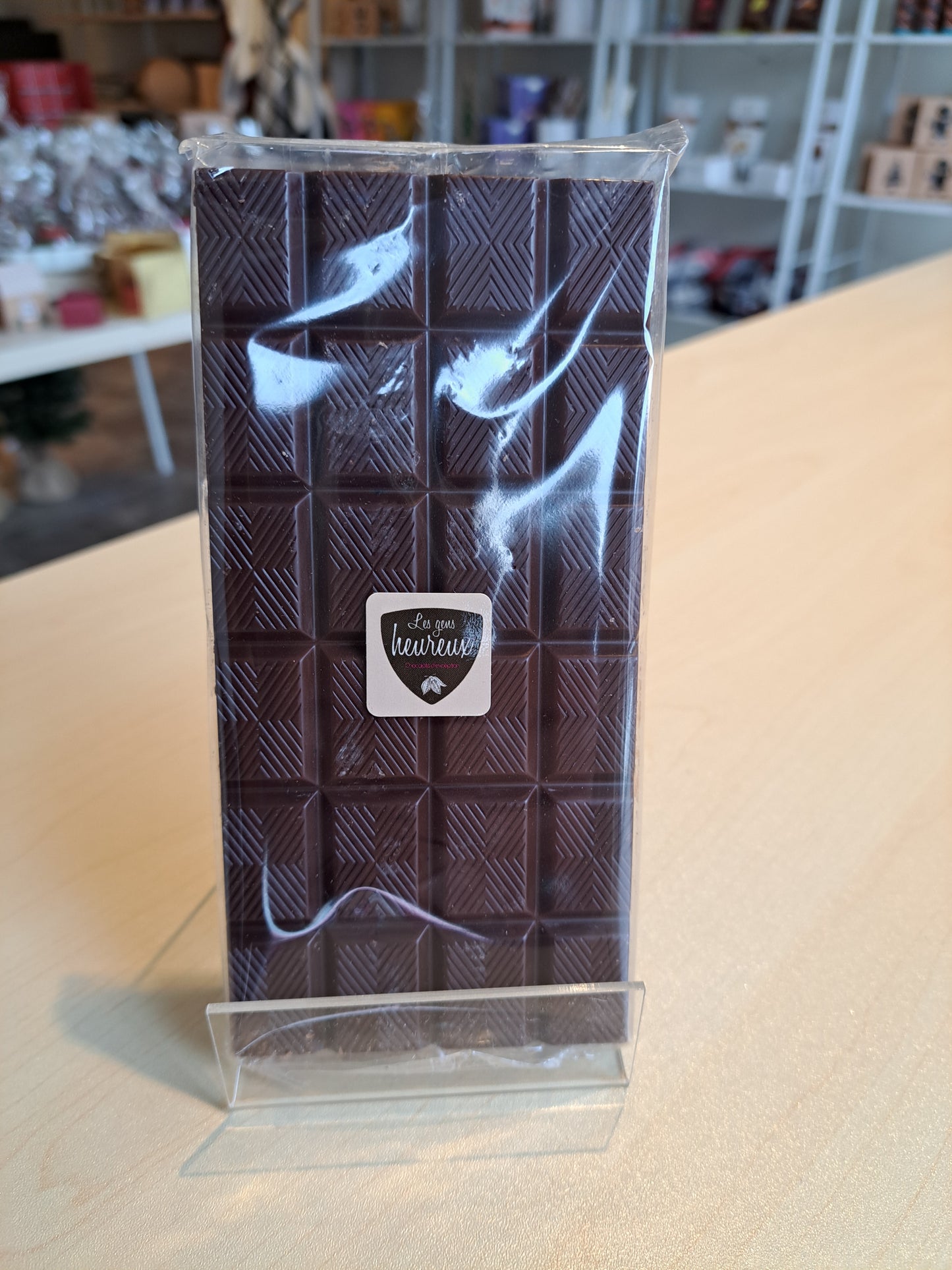Tablette Bleuets chocolat noir BIO (100g)
