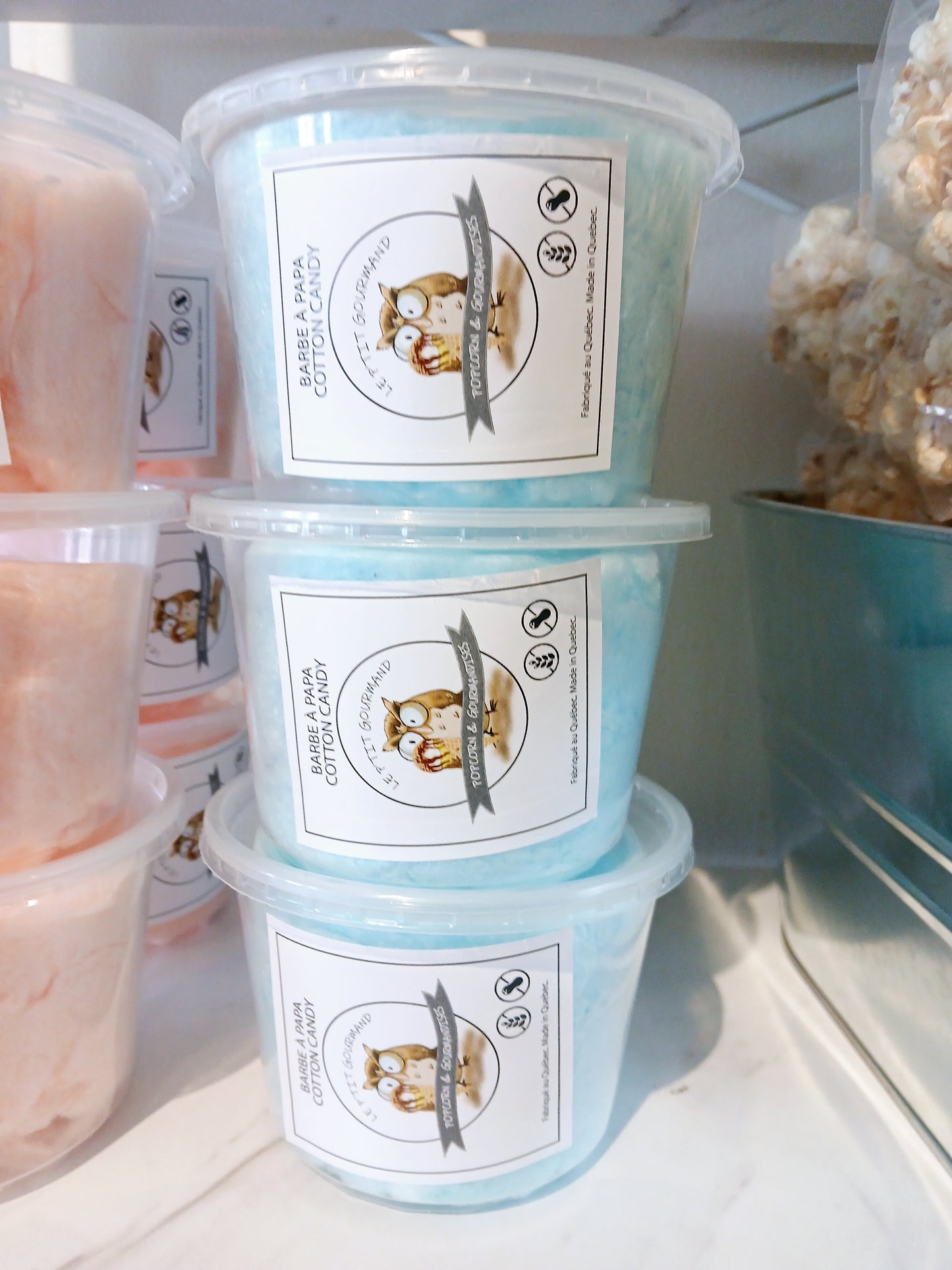 Barbe à papa à la saveur de bleuet (50g)