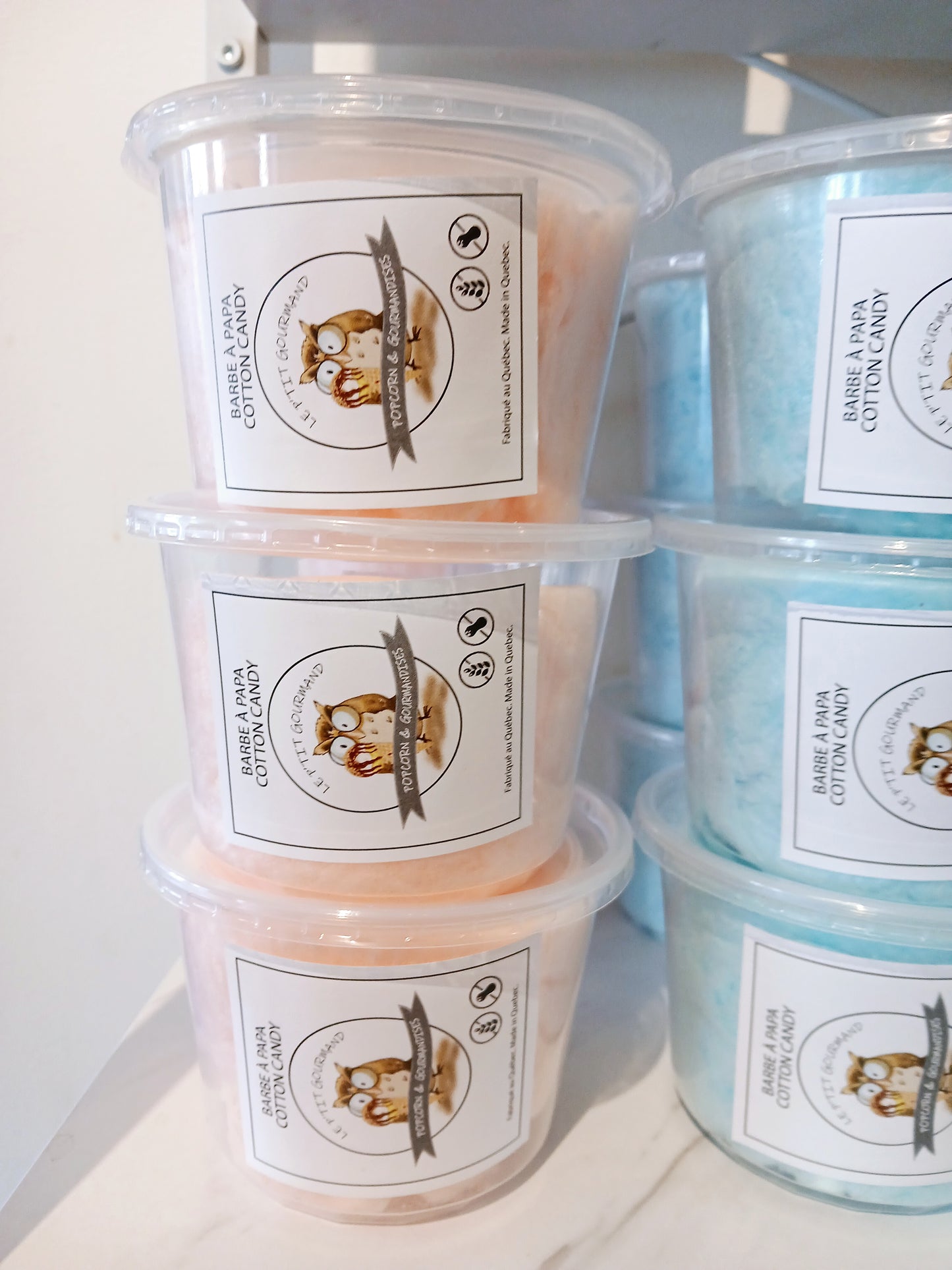 Barbe à papa à la saveur d'orange (50g)