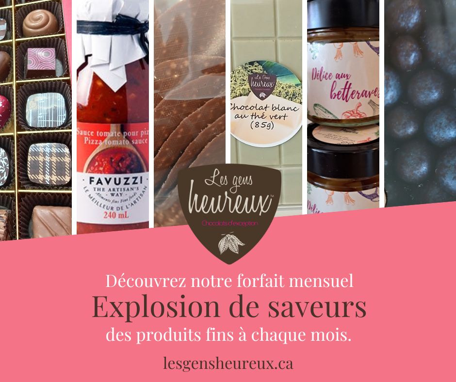 Abonnement mensuel - Plaisirs gourmets de la table (jusqu'à 2 kilos)