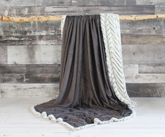 Jeté luxueux fausse fourrure (couleurs multiples)