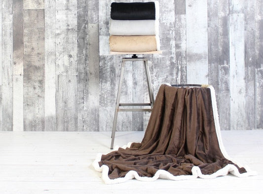 Jeté Sherpa (couleurs multiples)