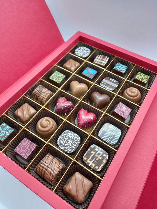 La classique boîte de chocolats (saveurs assorties)