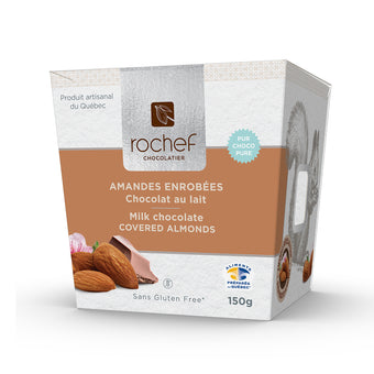 Amandes enrobées de chocolat au lait (150g)