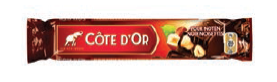Bâton de chocolat noir fondant et noisettes entières (45g)