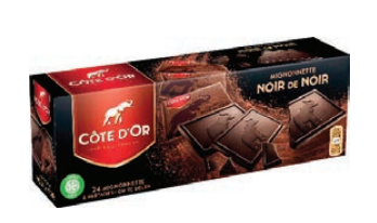 Boite de 24 mignonettes de chocolat noir 240g