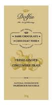 Tablette de chocolat noir au gingembre (70g)