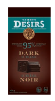 Tablette de chocolat noir 100g (95 % cacao)