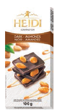 Tablette « Grand’Or » de chocolat noir aux amandes entières caramélisées (100g)