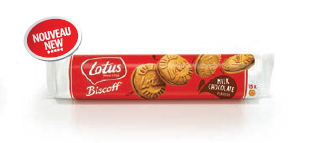 Biscuits sandwiches fourrés à la crème à saveur de chocolat au lait (150g)