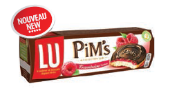 Biscuits fourrés à la framboise nappés de chocolat (150g)