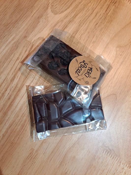 Ecorce chocolat noir et bleuets (50g)