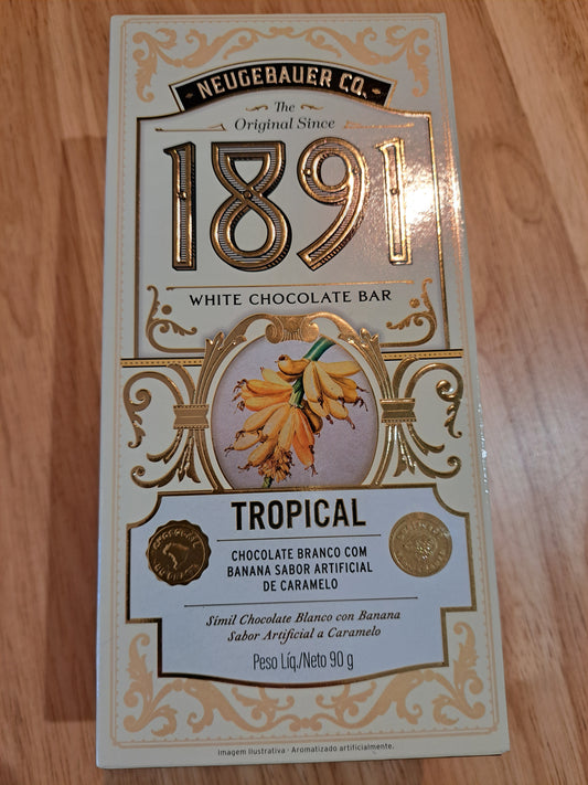 Tablette "1891" bananes caramel chocolat blanc (90g)