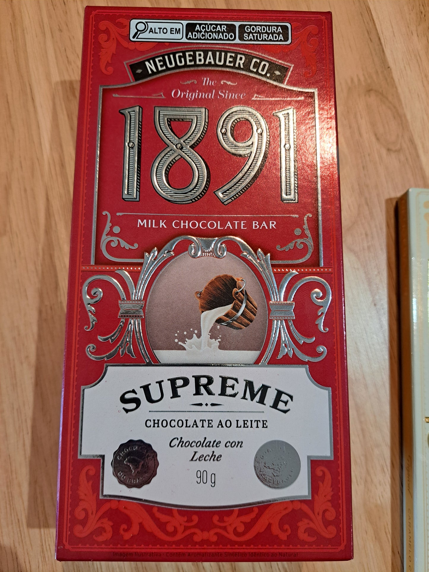 Tablette "1891 Supreme" chocolat au lait (90g)