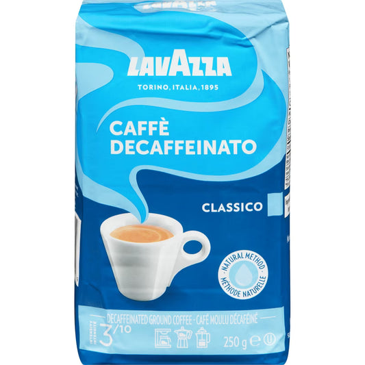 Café moulu décafféiné Lavazza (250 g)