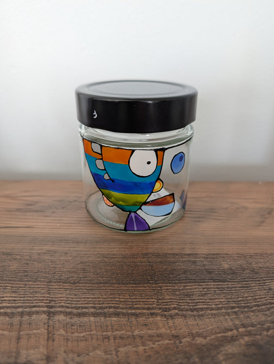 Petit pot peint à la main