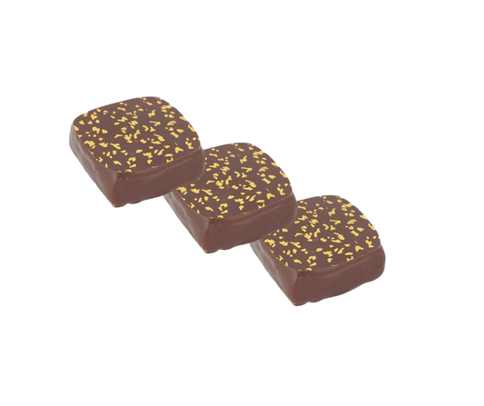 Trio de chocolats farcis à la ganache au café