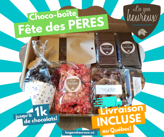Choco-Boîte Fête des pères (LIVRAISON AU QC INCLUSE!)
