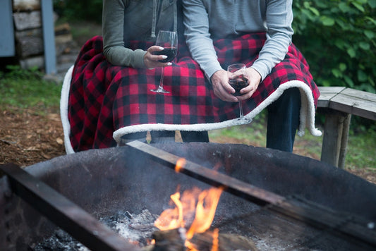 Jeté Sherpa au motif bucheron