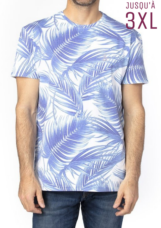 T-Shirt imprimé "Safari bleu"