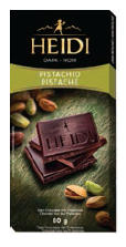 Tablette de chocolat noir aux pistaches (80g)