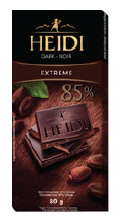 Tablette de chocolat noir extrême 80g (85 % cacao)