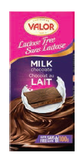 Tablette de chocolat au lait sans lactose (100g)