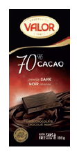 Tablette de chocolat noir 100g (70 % cacao)