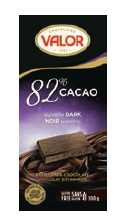 Tablette de chocolat noir 100g (82 % cacao)